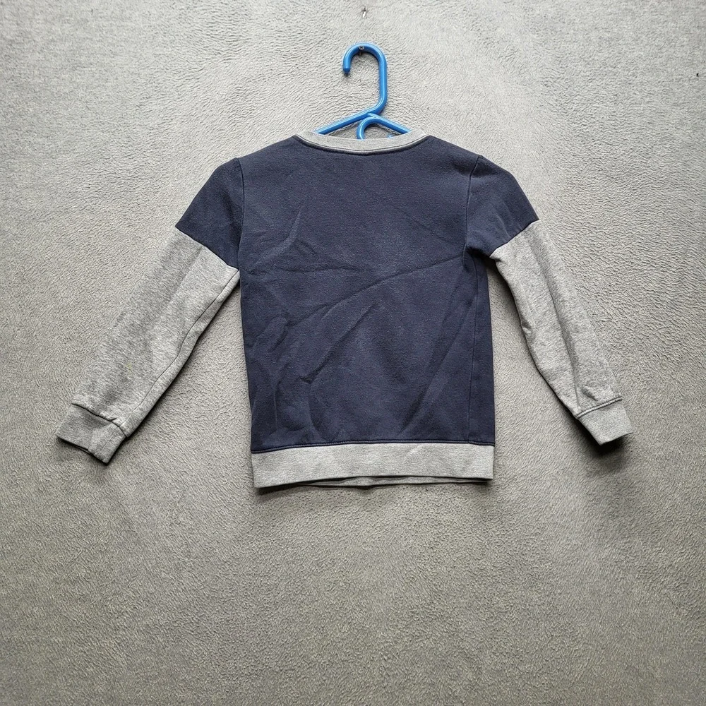 Nike Boys‎ Sweatshirt 6 M 110-116CM 5-6YRS Navy Colorblock Just Do It Logo Long